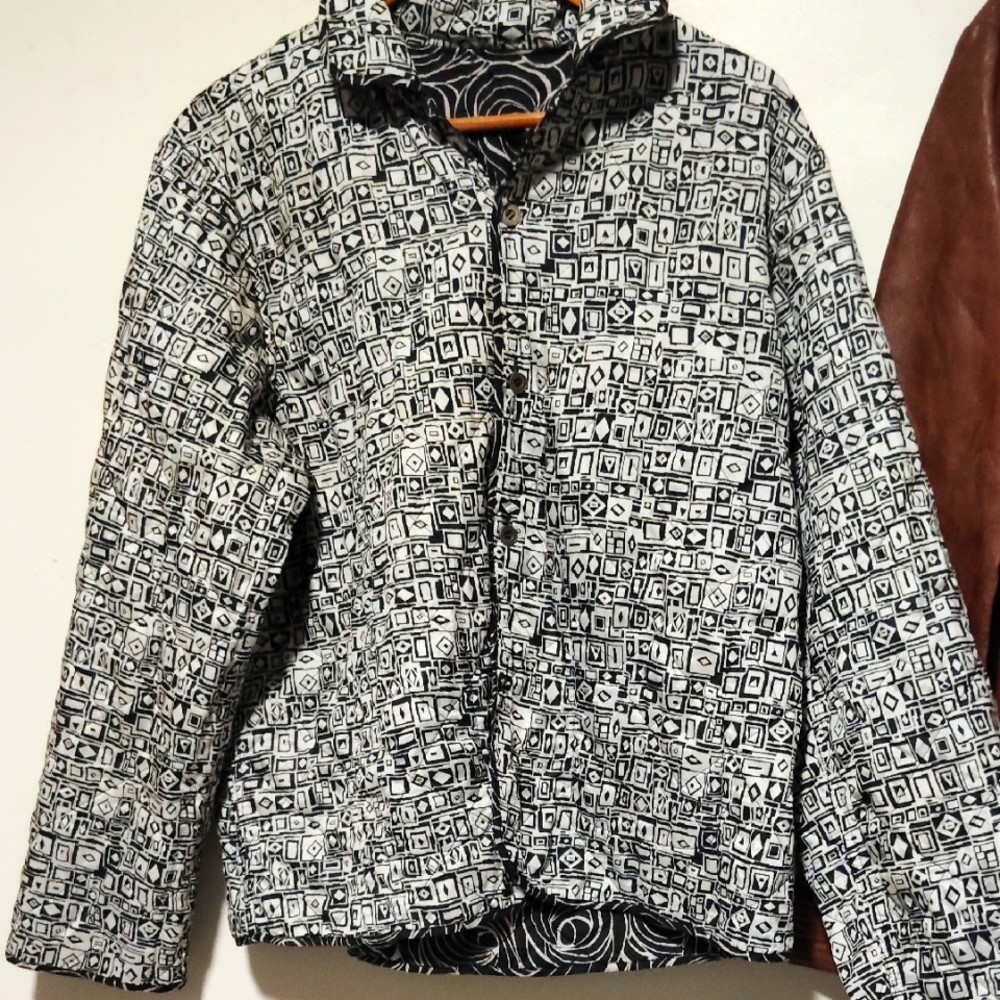 Trimdin® Geometric Black and White Women's Jacket